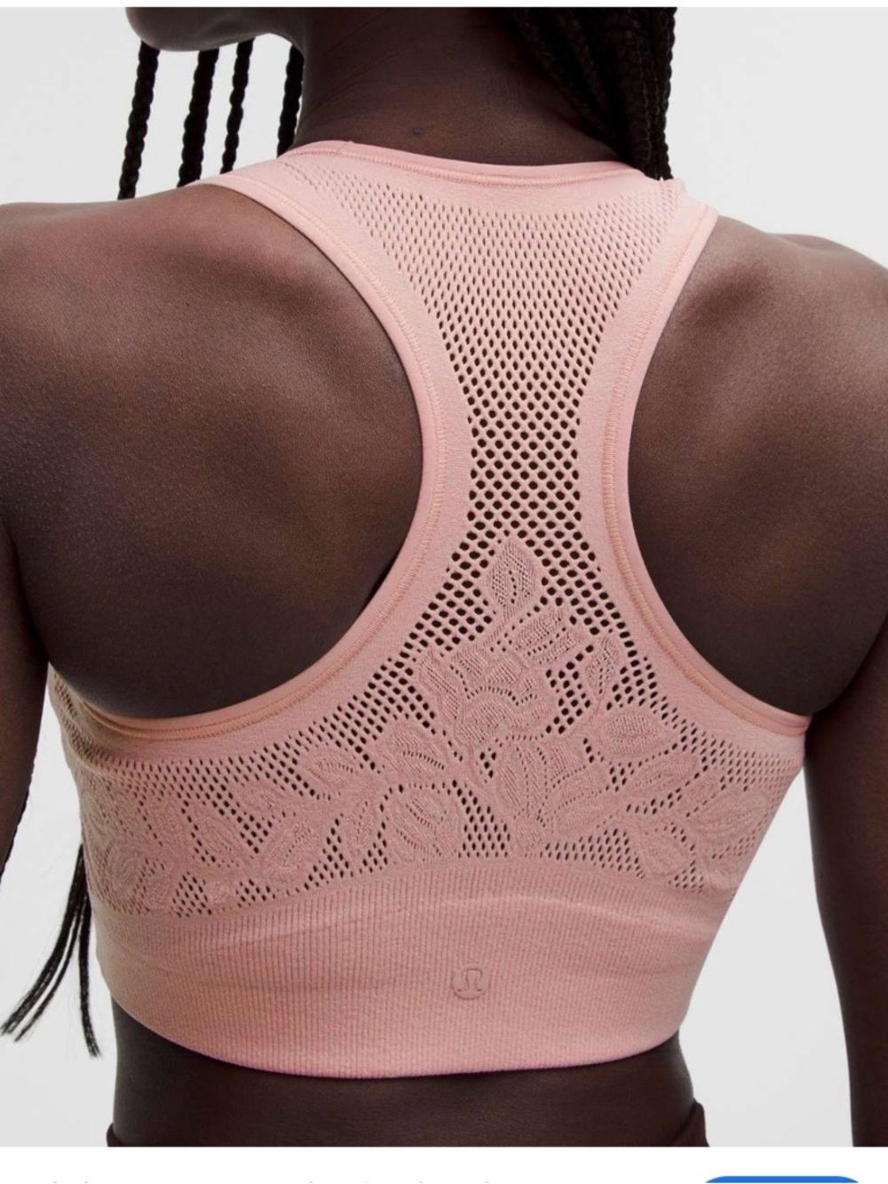 lululemon athletica Reveal Knit Floral sports Bra size large